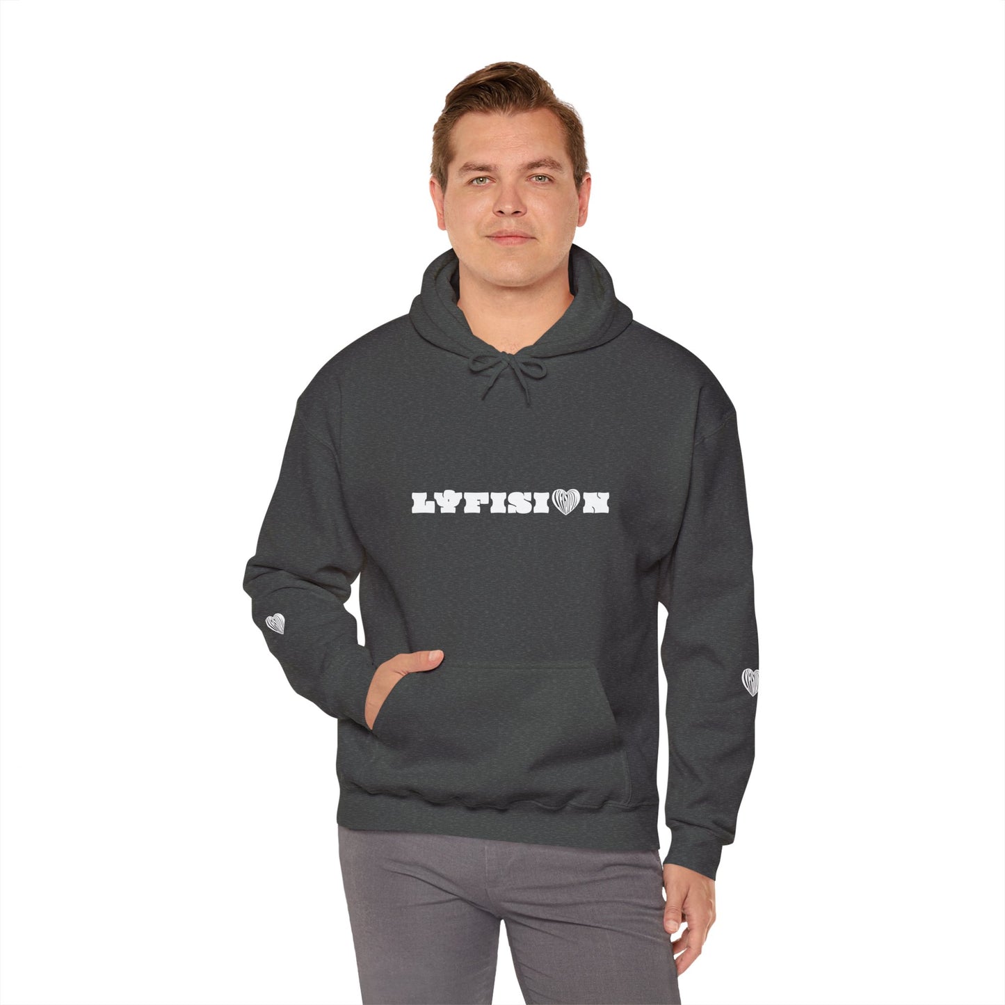 Gray Empathy Remix Hooded Jumper