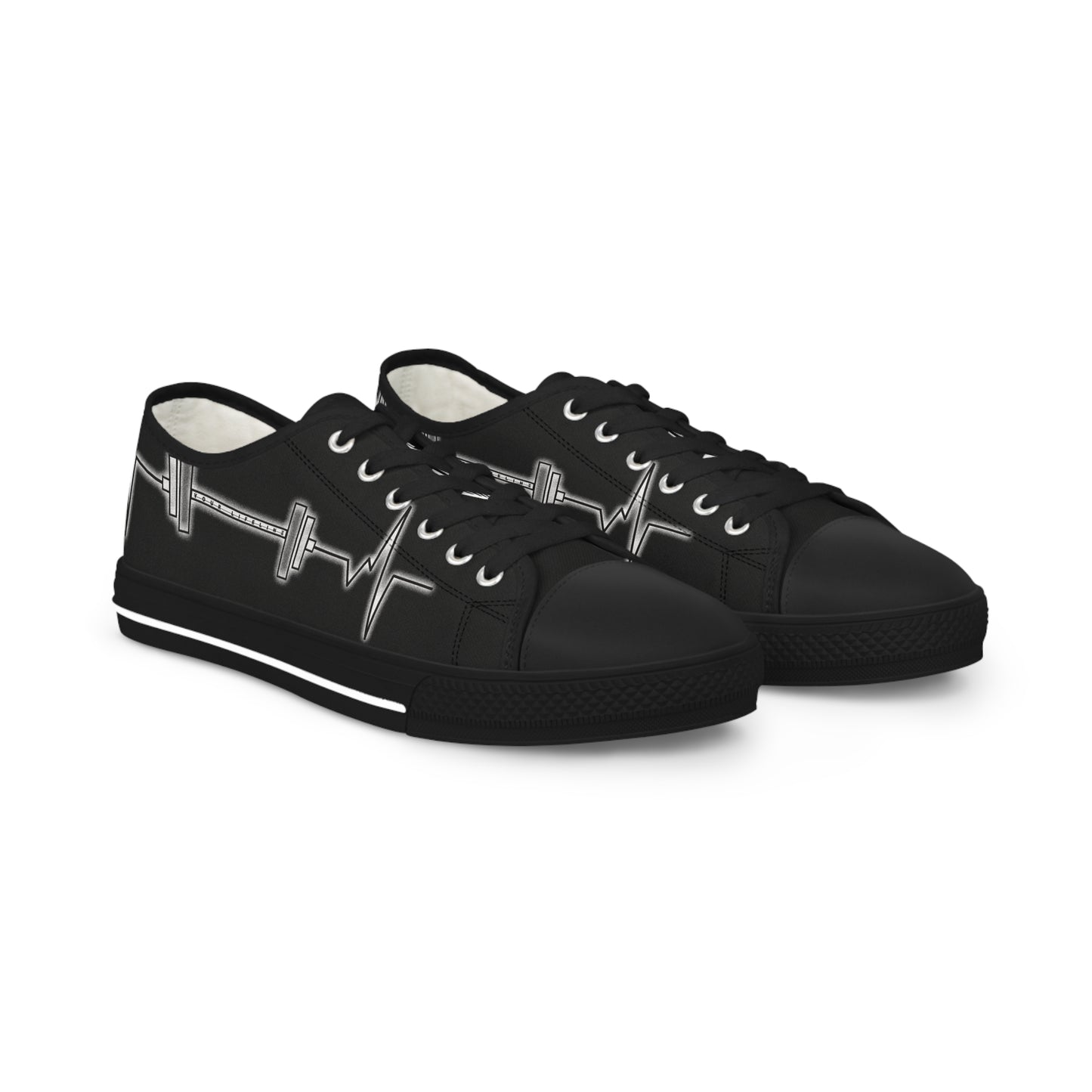 Men's Black Low Top Trainers