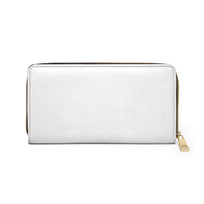 White EMPATHY Zipper Wallet