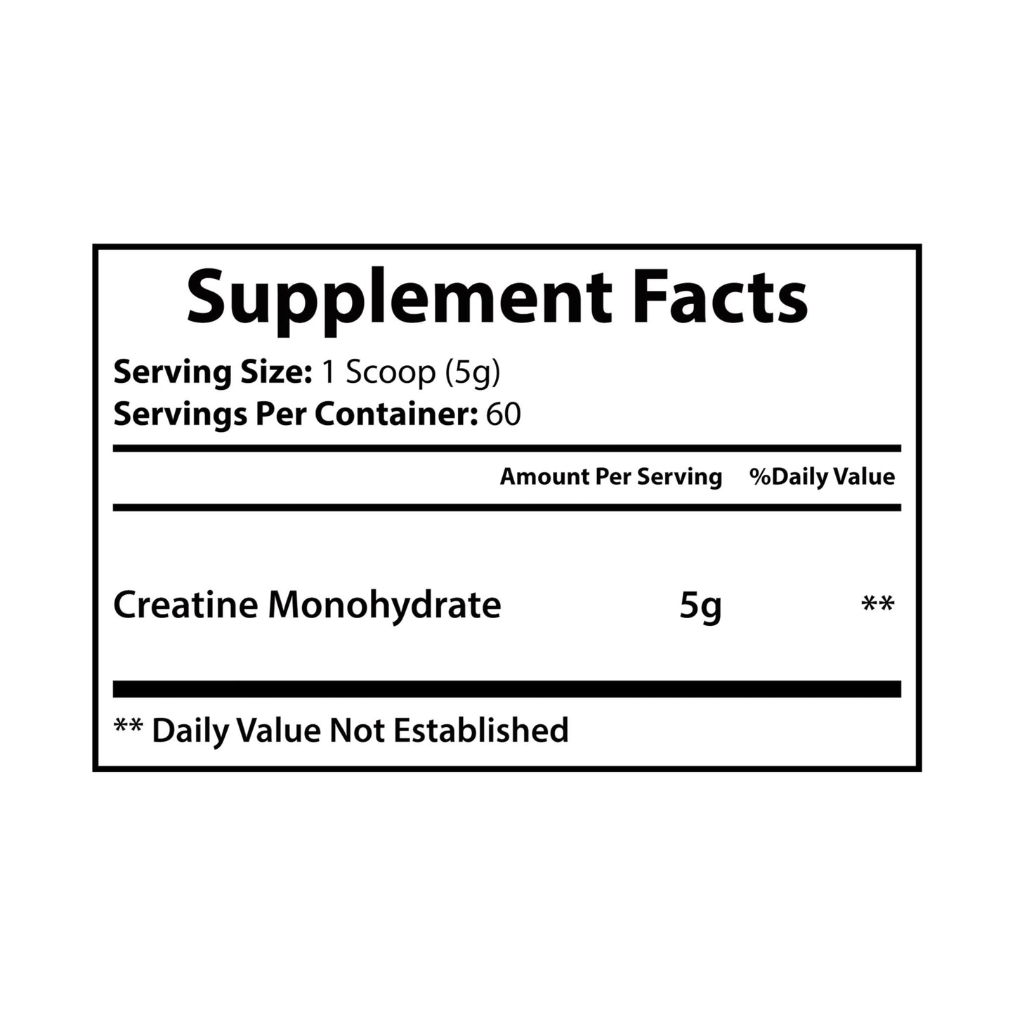 ÝOUR BLOODLINE Creatine Monohydrate Supplement (300g, 10.58oz)